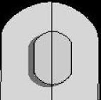Register Pin Oblong Vertical Orientation